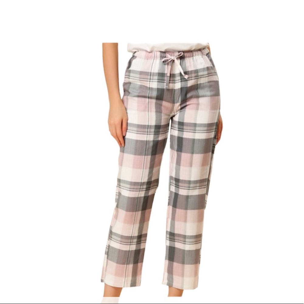 Allegra K Plaid Pajama Pants NWT